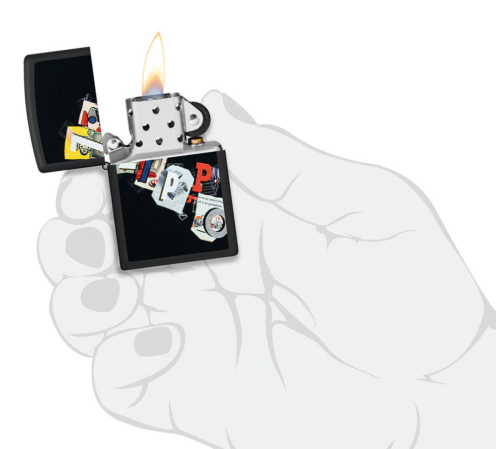 Zippo als Collage
