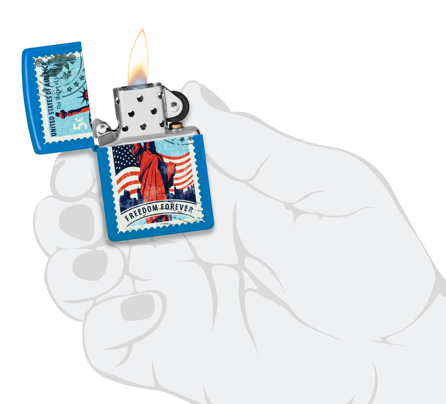 Briefmarke mit Freiheitsstatue