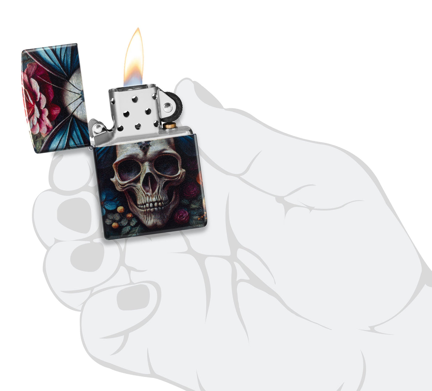 Schmetterlinge und Totenkopf