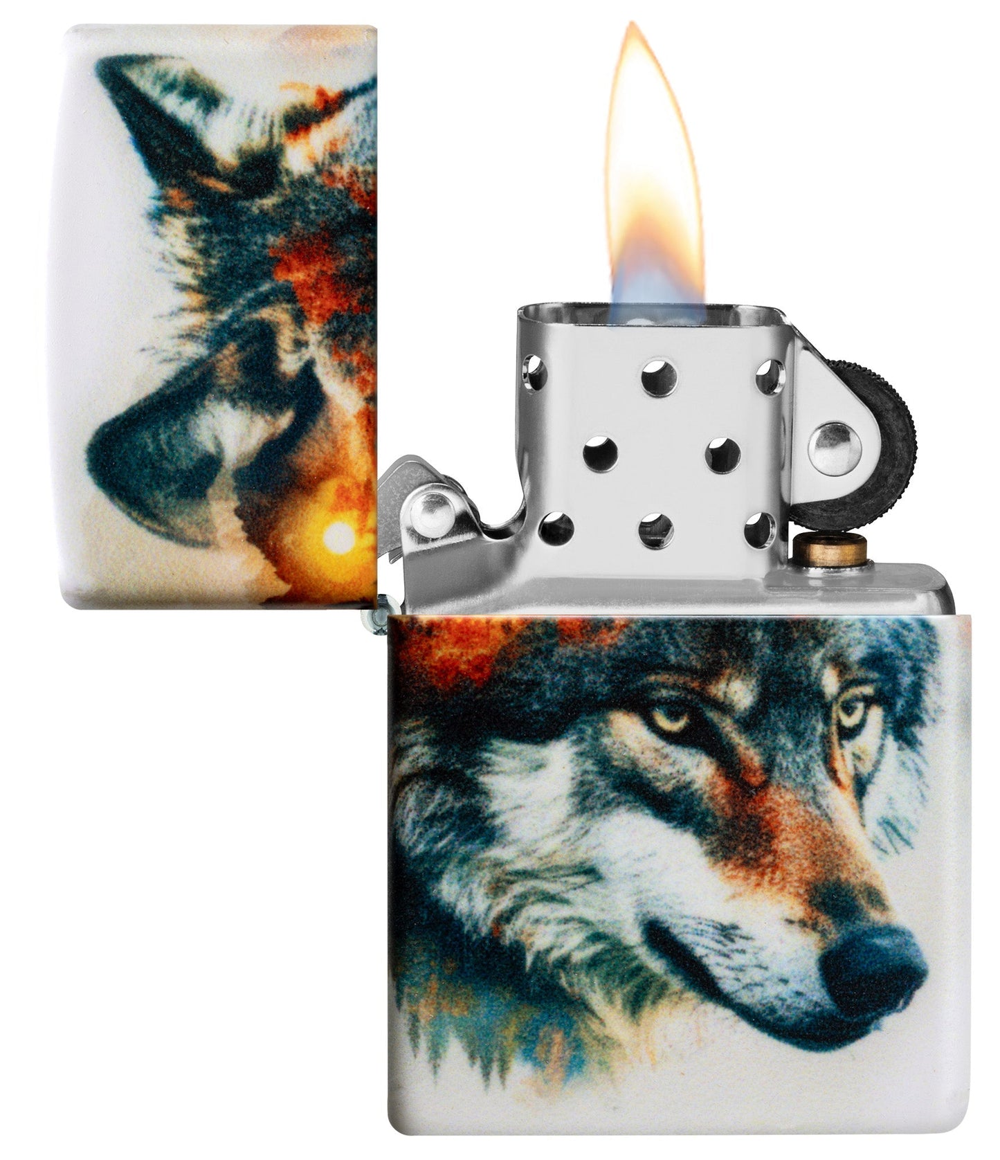 Wolfsmotiv als Aquarell