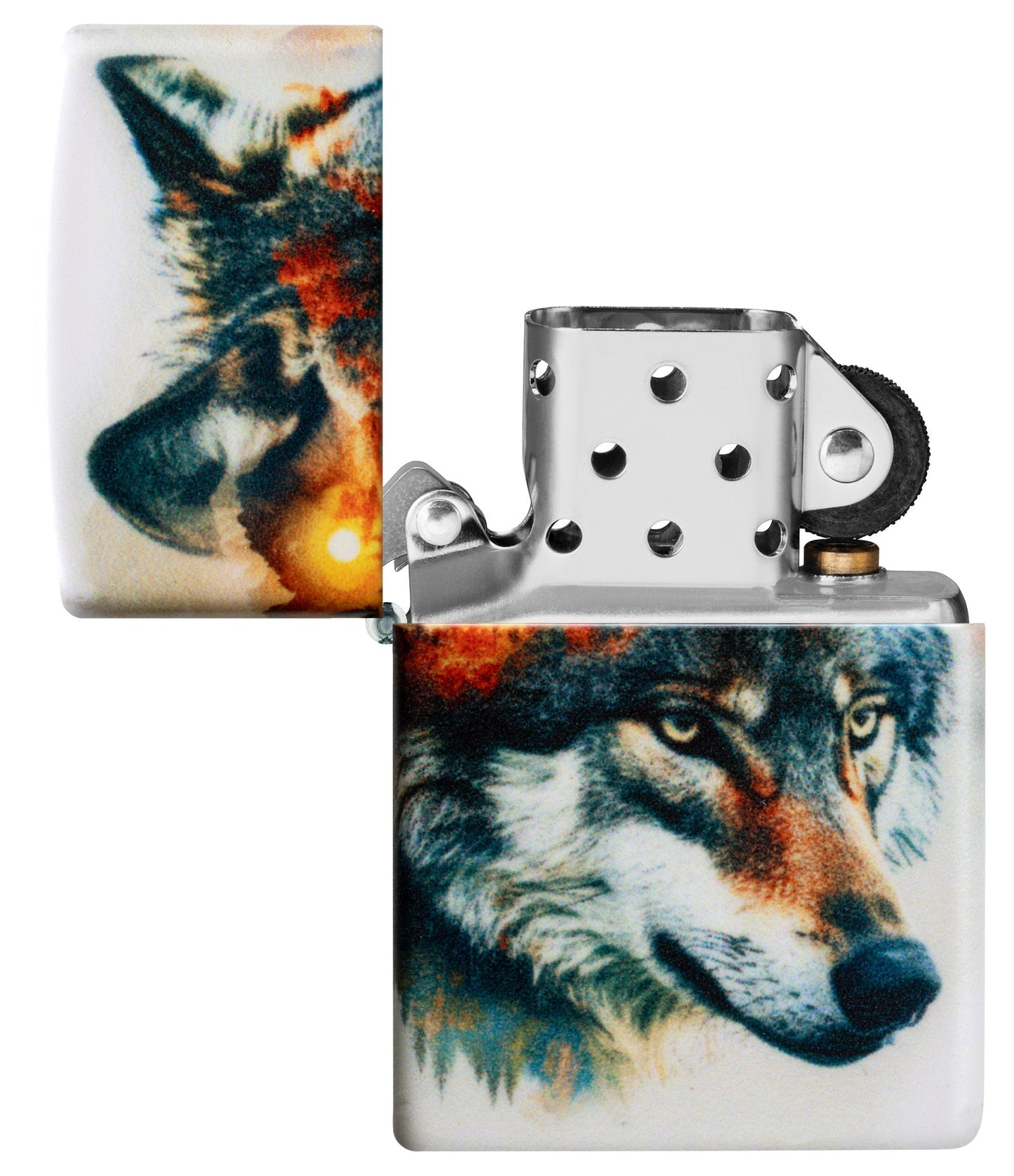 Wolfsmotiv als Aquarell