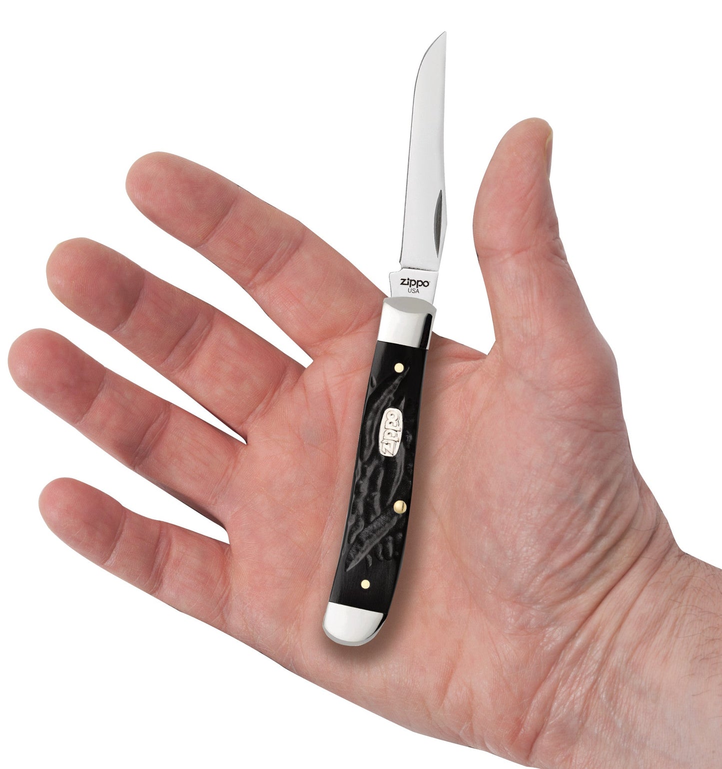 Rough Black Synthetic Mini Trapper