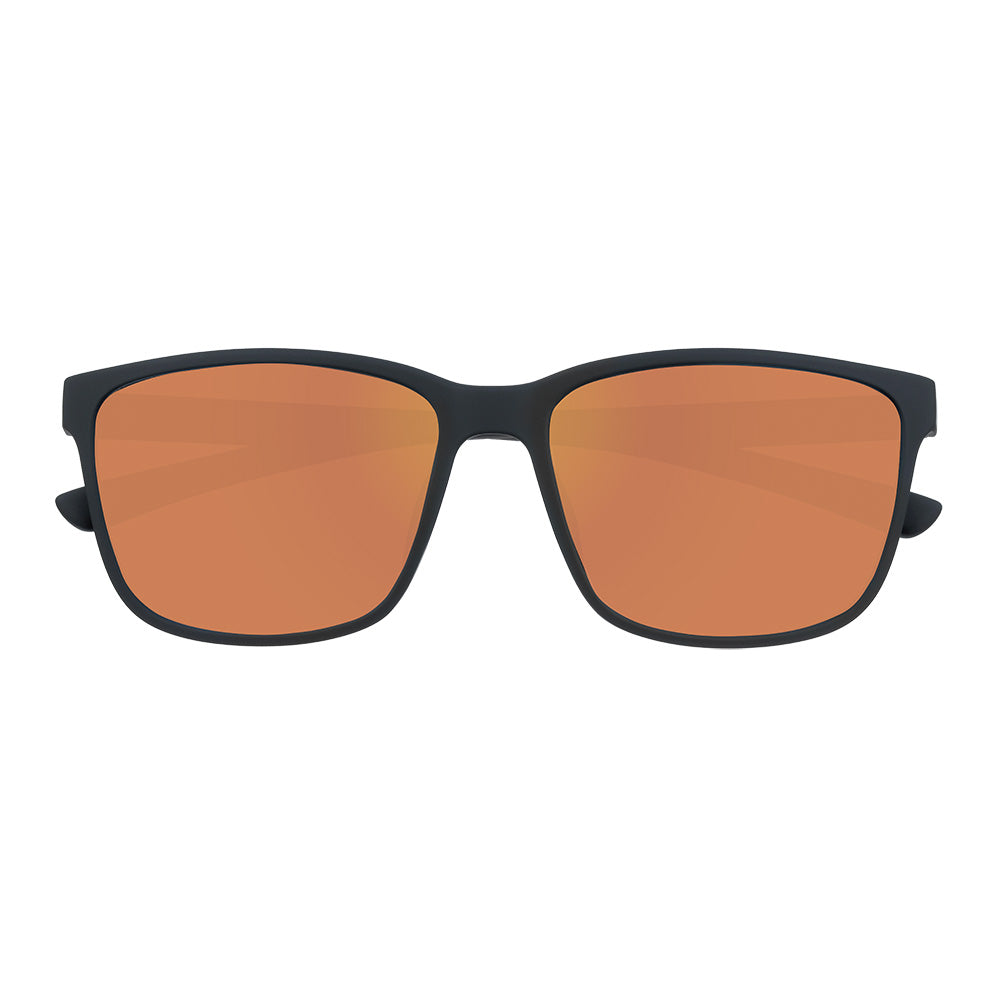 Sonnenbrille mit schmalem Rahmen und Soft-Touch-Beschichtung
