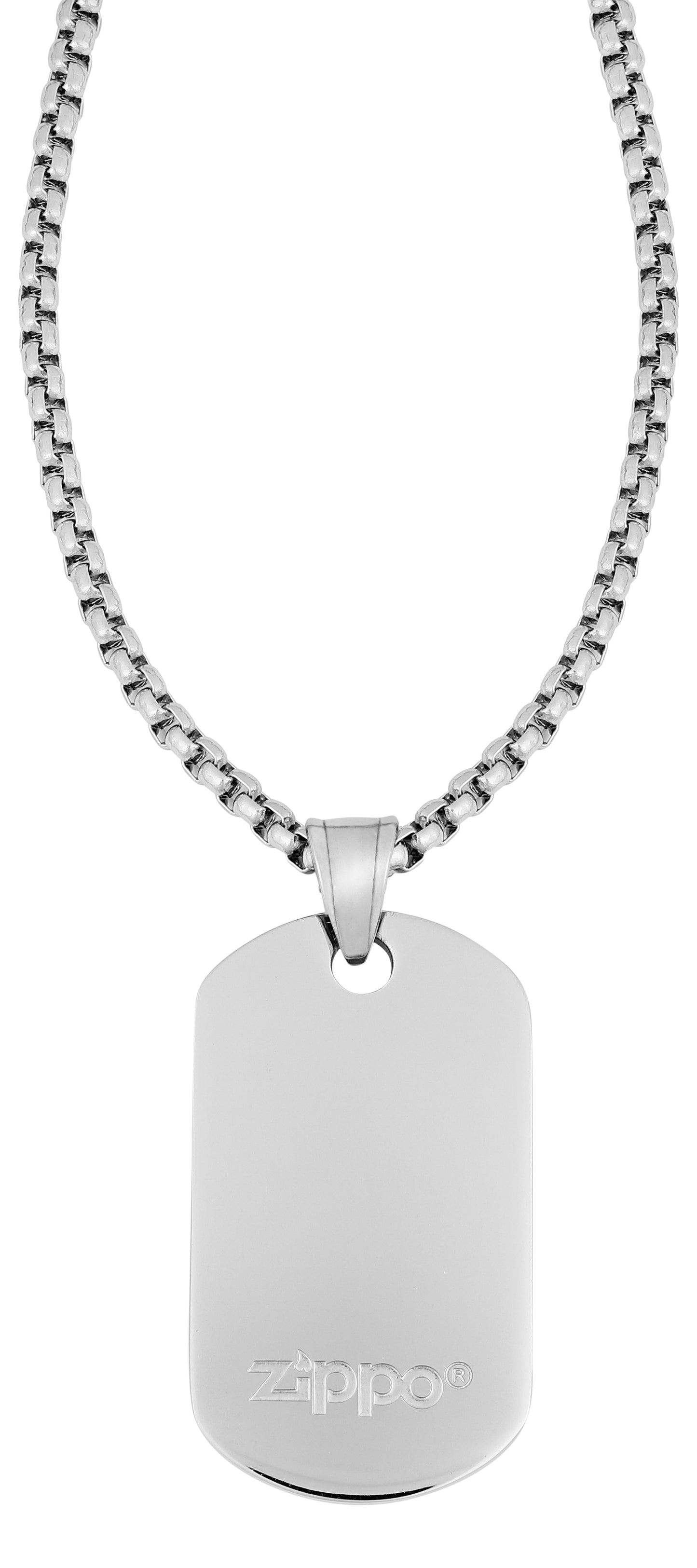 Rückseite Anhänger Dogtag mit Zippo Logo