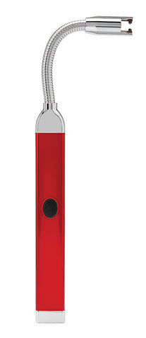 Rückseite Zippo Stabfeuerzeug mit biegsamem Hals in rot mit Sicherheitsknopf