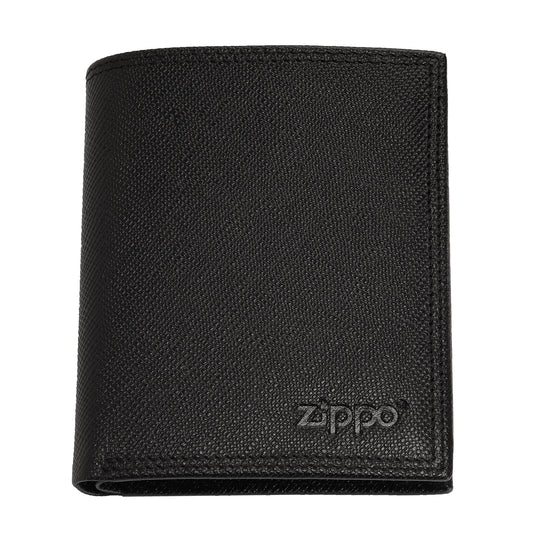 Zippo Portmonee aus Saffiano Leder mit Zippo Logo Frontansicht
