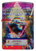 Zippo Feuerzeug Frontansicht weiß matt mit farbiger 540° Abbildung von einem Dollar Schein mit Gesicht von George Washington in Error Muster Optik