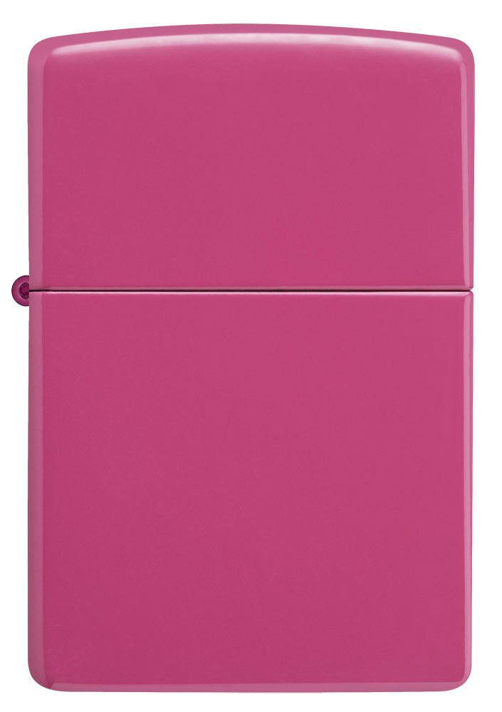 Zippo Feuerzeug Frontansicht sanftes Pink Frequency Basismodell