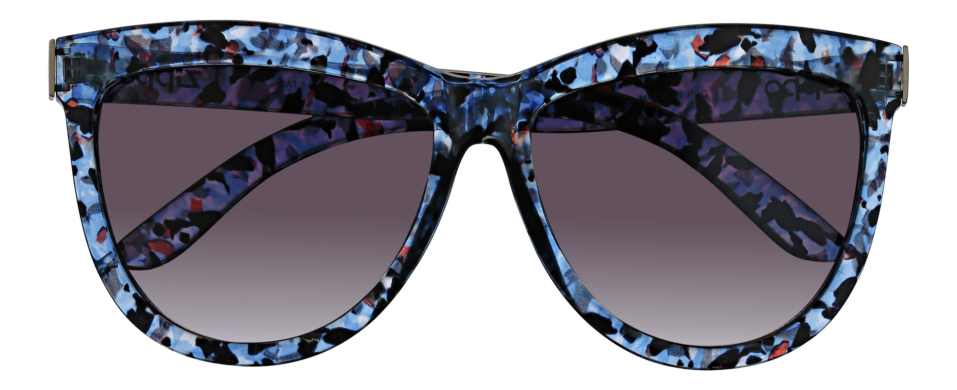 Zippo Sonnenbrille Lady Swing mit geschwungenen halbrunden Gläsern in Marmoroptik