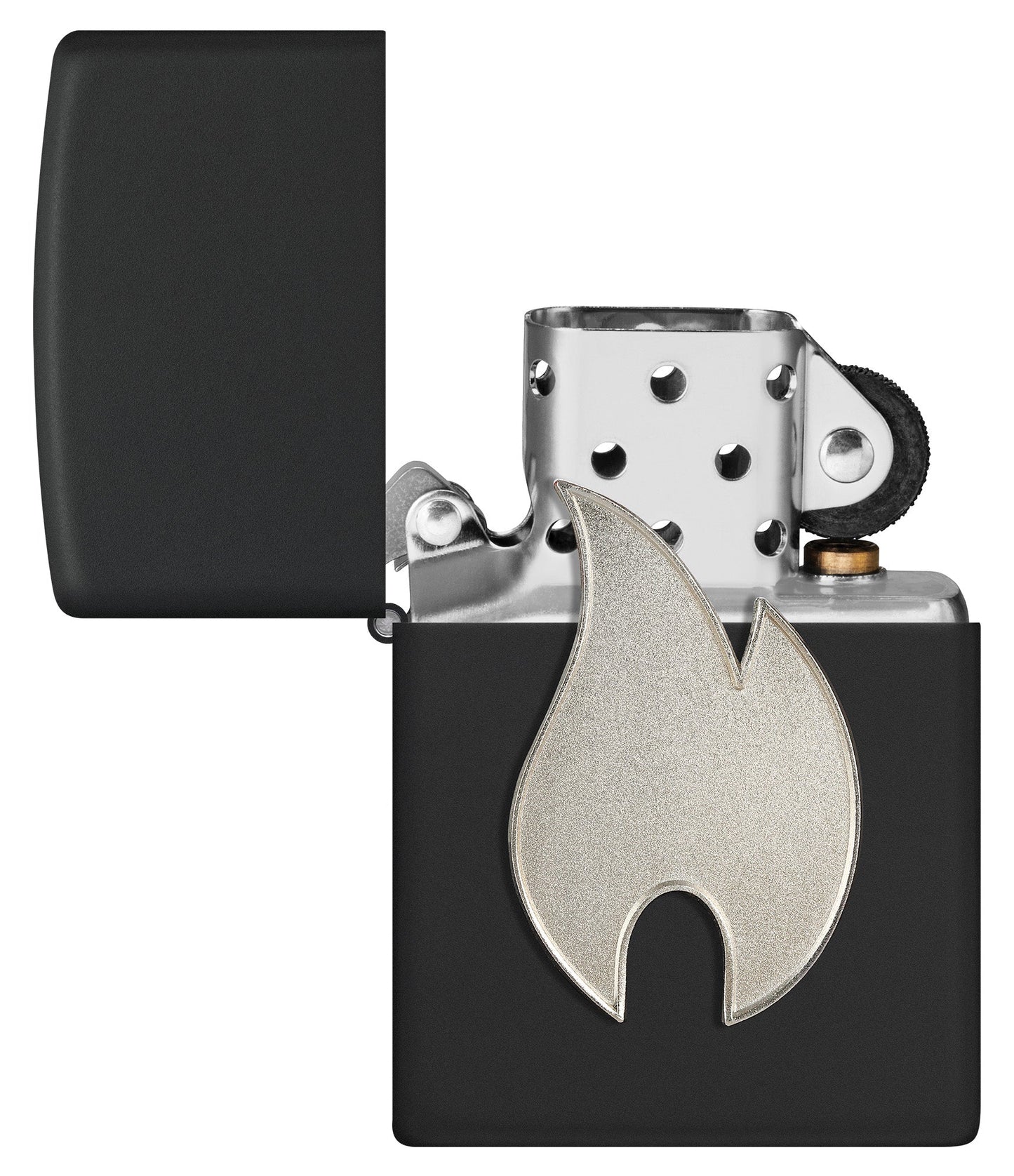 Silbernes Flammenemblem