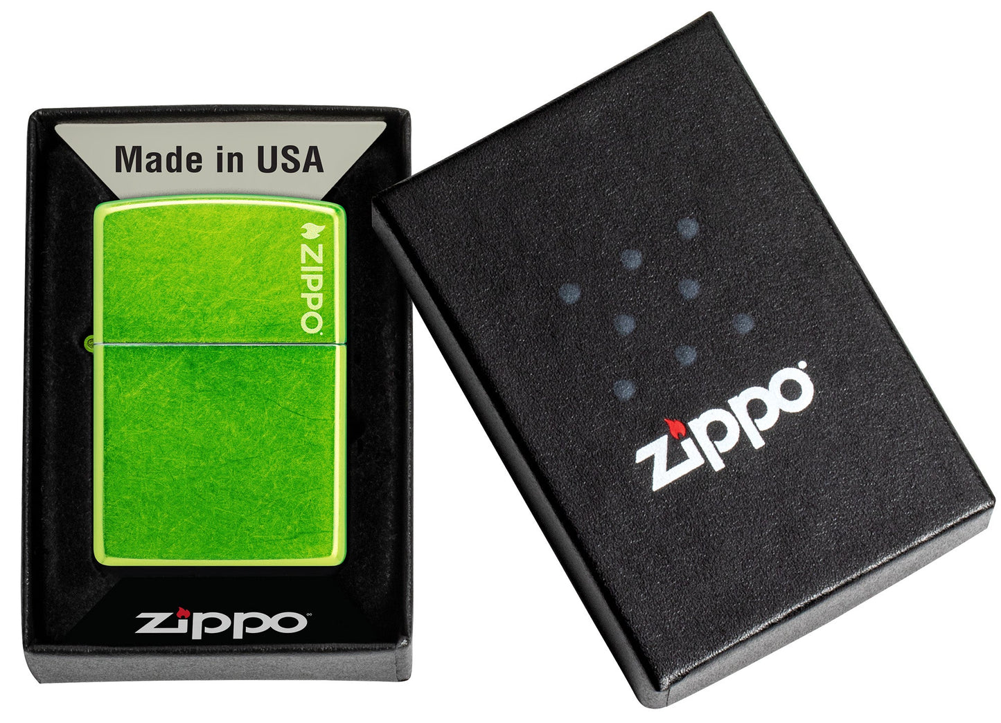 Klassisch in Lurid mit Zippo Logo