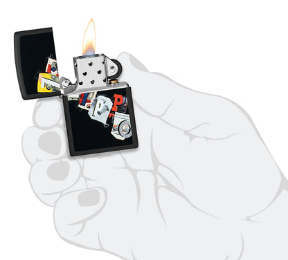 Zippo als Collage