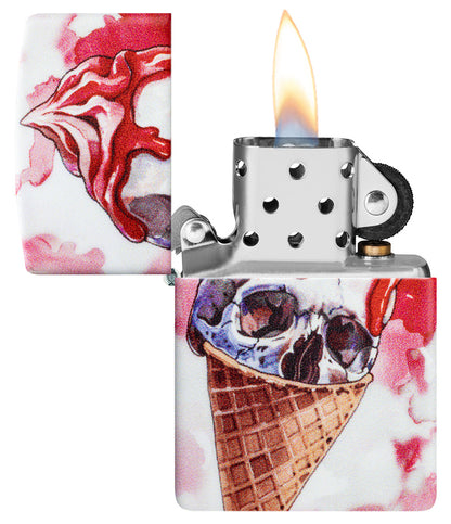 Totenköpfe in Eiscreme