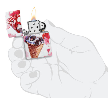 Totenköpfe in Eiscreme