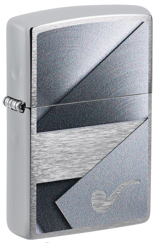 Pfeifenfeuerzeug in Metallic