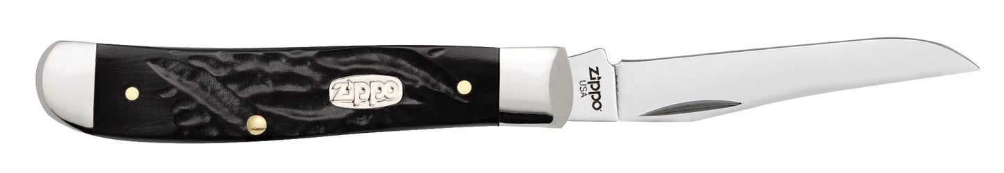 Rough Black Synthetic Mini Trapper