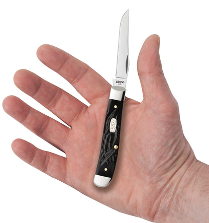 Rough Black Synthetic Mini Trapper