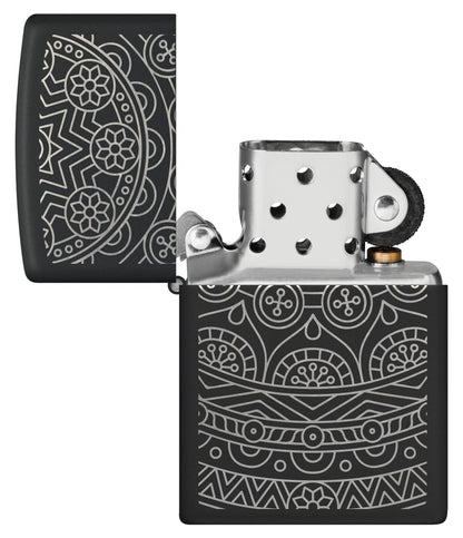 Ornate Pattern Design CR Black Matte