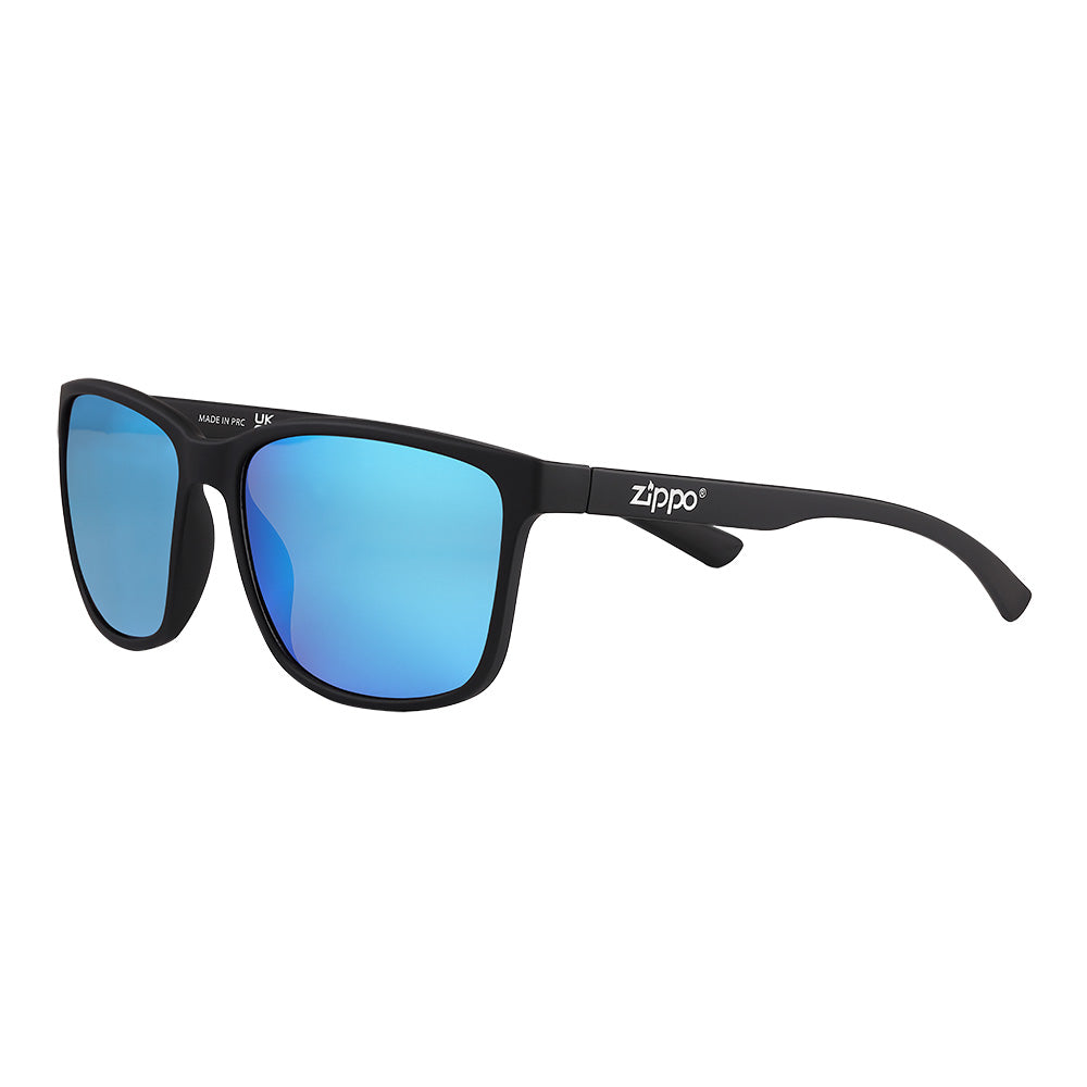 Sonnenbrille mit schmalem Rahmen und Soft-Touch-Beschichtung