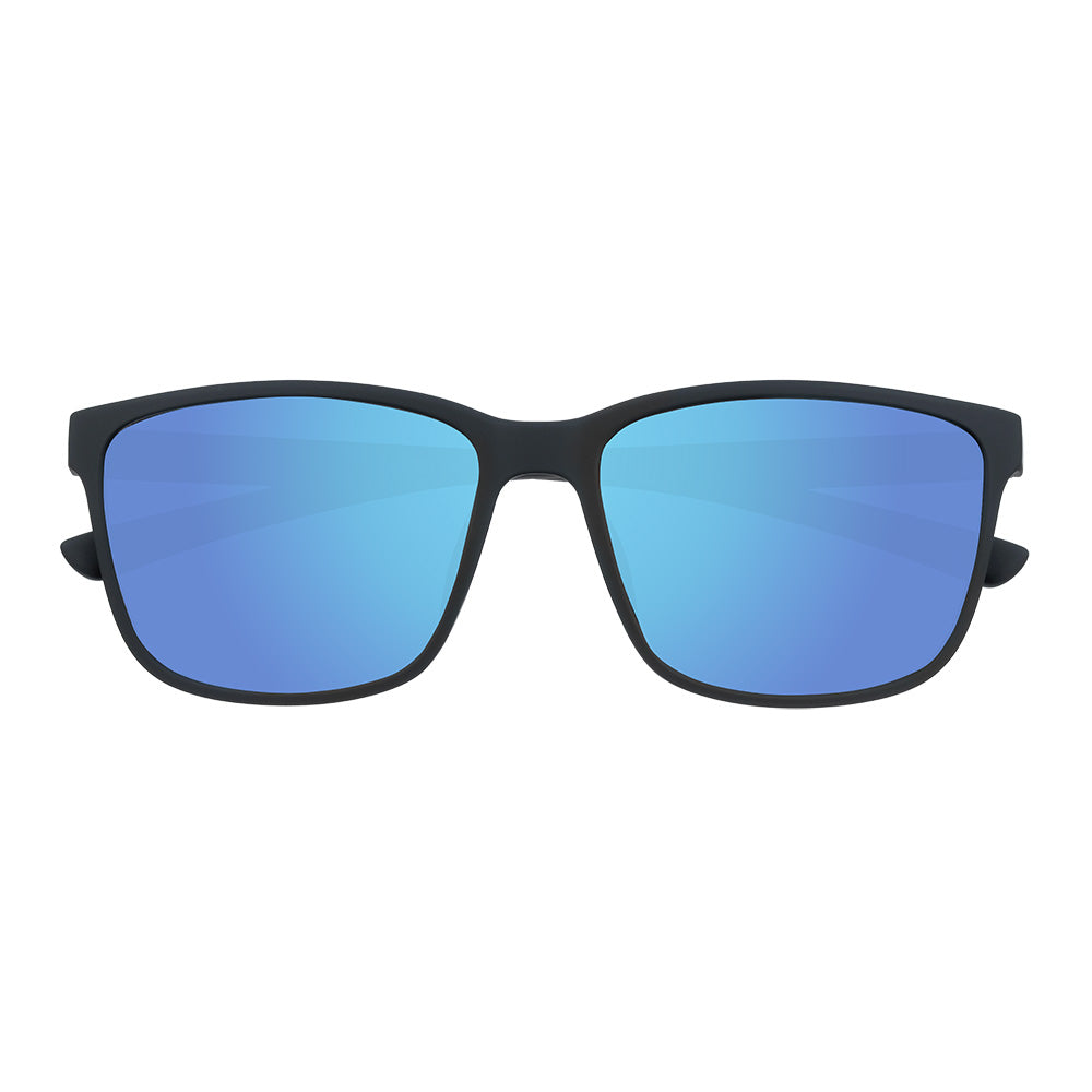 Sonnenbrille mit schmalem Rahmen und Soft-Touch-Beschichtung