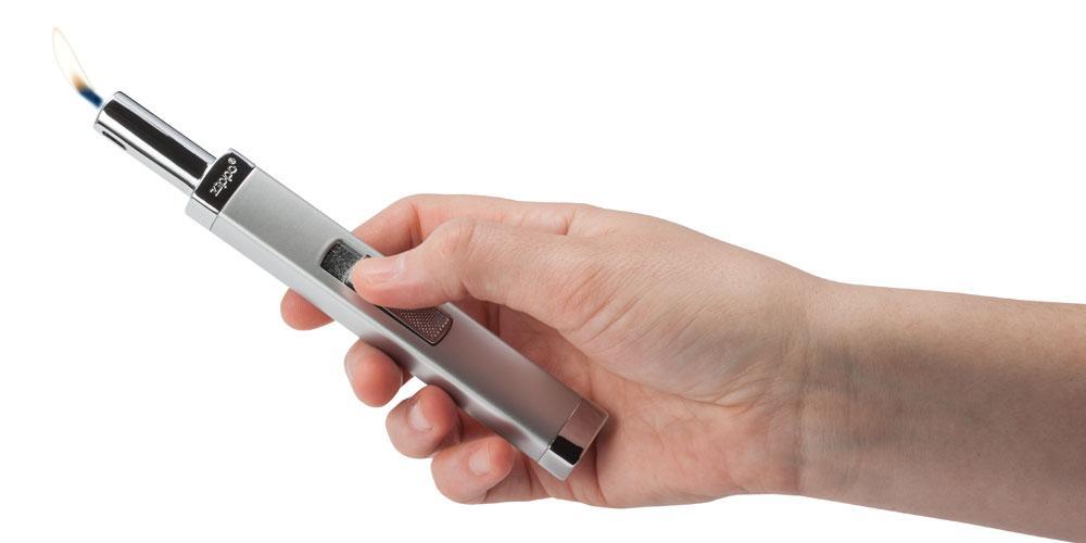 Kerzenfeuerzeug aus gebürstetem Chrom kaufen