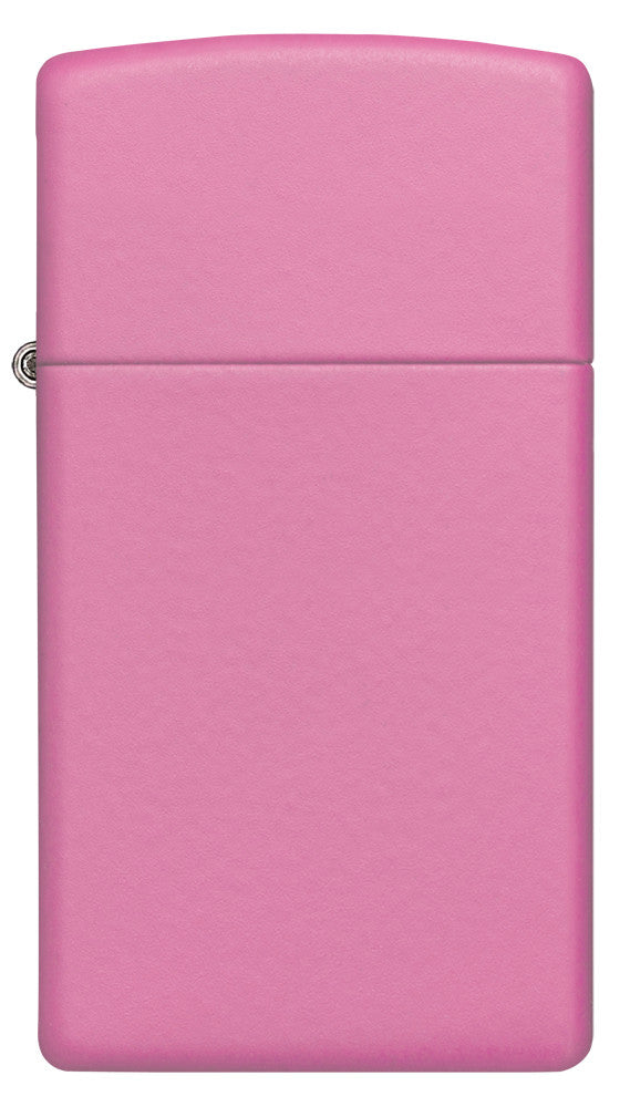 Frontansicht Zippo Feuerzeug Slim Pink Matt