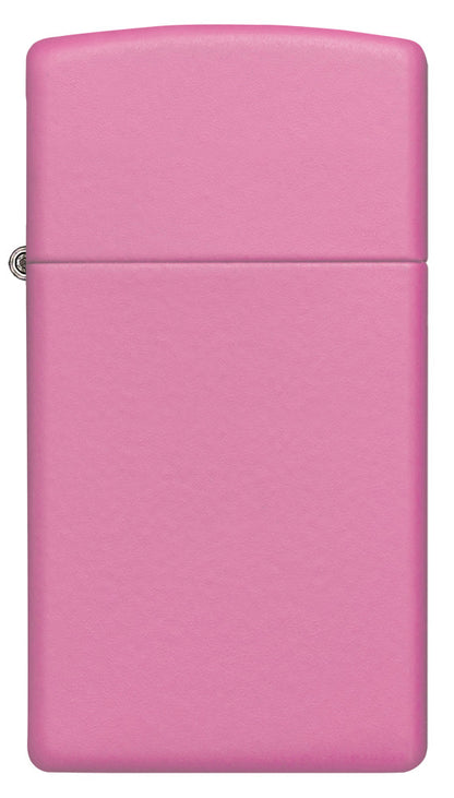 Frontansicht Zippo Feuerzeug Slim Pink Matt