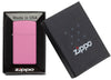 Zippo Feuerzeug Slim Pink Matt in offener Box