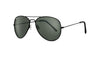 Zippo Pilotenbrille Frontansicht ¾ Winkel in grau aus Metall