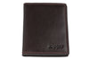 Zippo Karten-Portemonnaie Frontansicht Hochformat in braun mit Zippo Logo