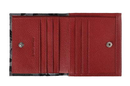 Zippo Geldbörse Innenansicht in rot mit Druckknopf und mehreren Fächern