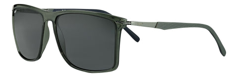 Frontansicht 3/4 Winkel Zippo Sonnenbrille eckig grau