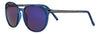 Zippo Sonnenbrille Frontansicht ¾ Winkel aus Metall und Kunststoff in blau