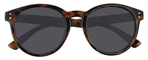 Frontansicht Zippo Sonnenbrille rund Havana braun mit schwarzen Gläsern