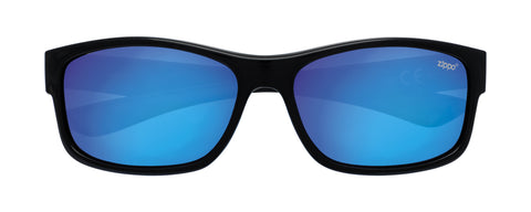 Zippo Sonnenbrille Frontansicht Sportbrille in schwarz blau