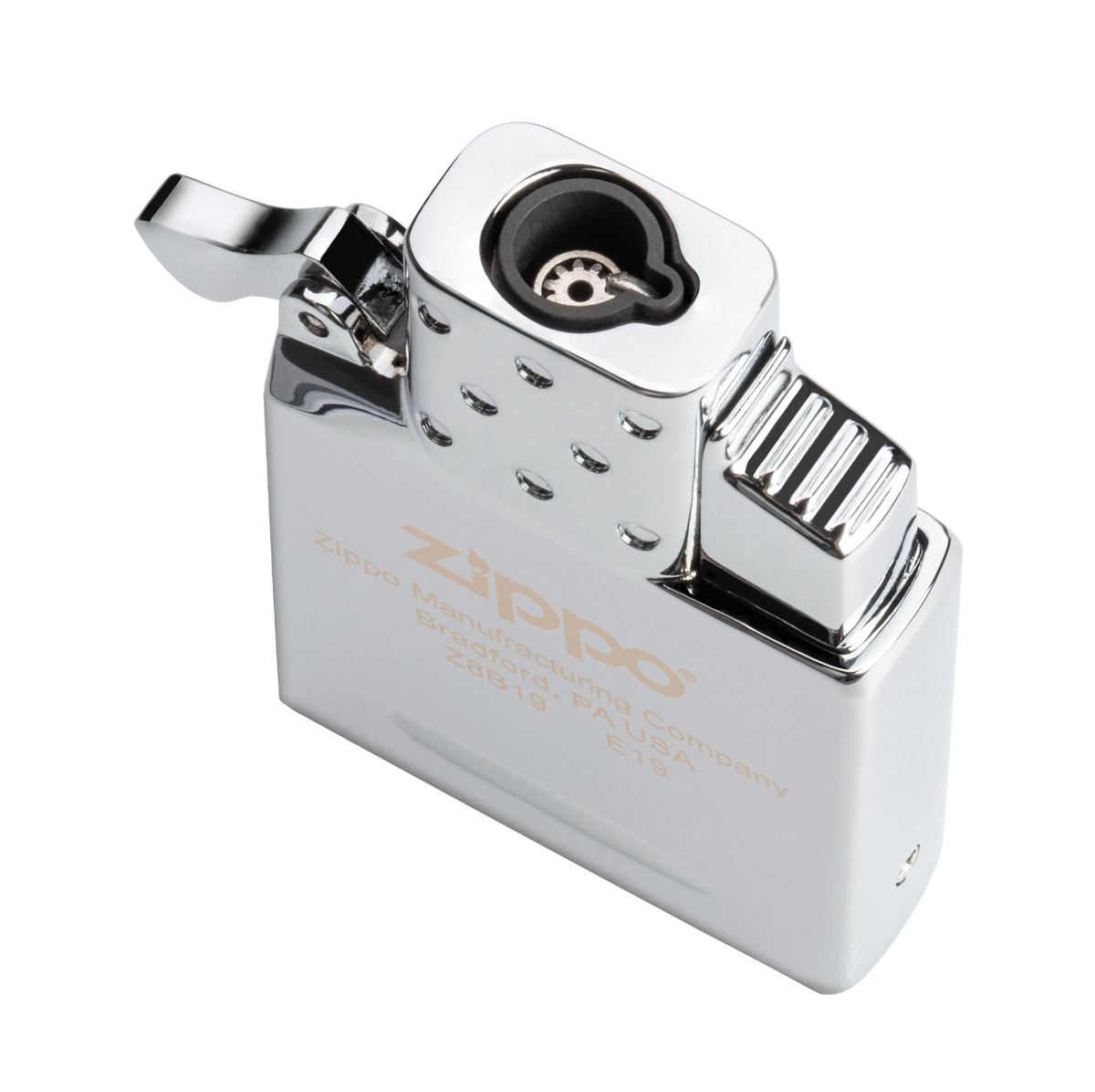Zippo Einzelbrenner Butangaseinsatz Ansicht von oben