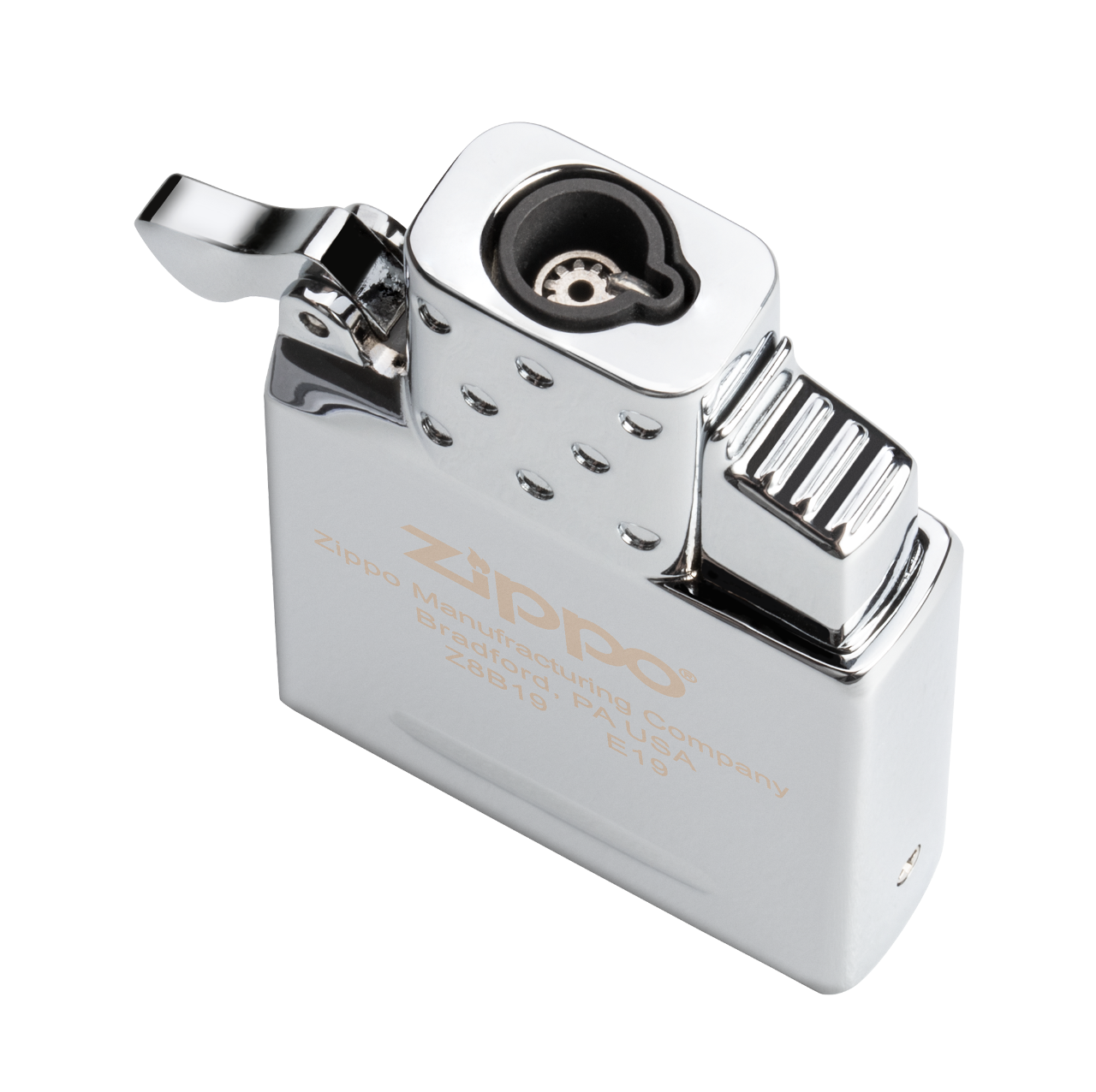 Zippo Einzelbrenner Butangaseinsatz Ansicht von oben