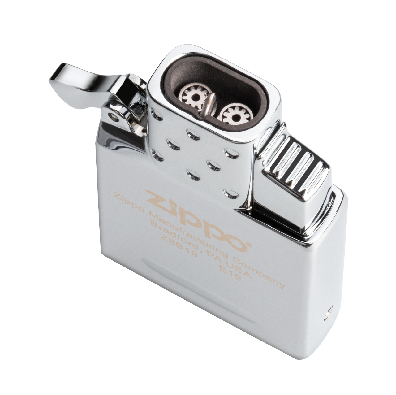 Zippo Doppelbrenner Butangaseinsatz Ansicht von oben