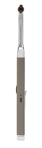 Zippo Stabfeuerzeug mit biegsamem Hals in grau Seitenansicht mit USB Anschluss
