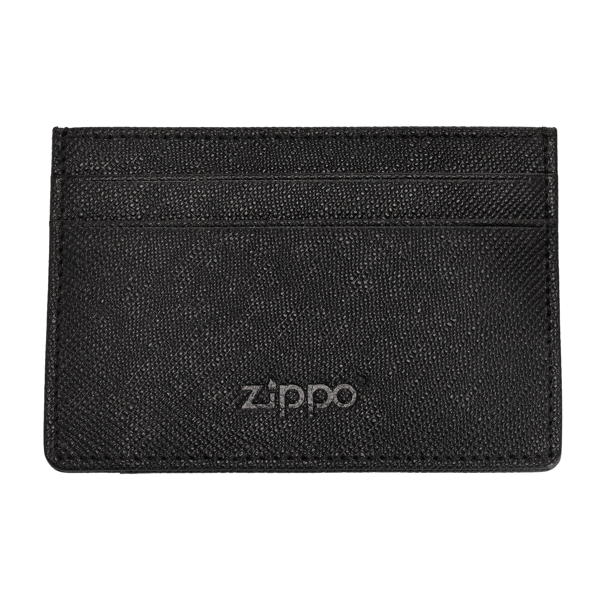 Kreditkartenhalter Zippo aus Saffiano Leder mit Zippo Logo
