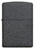 Frontansicht Zippo Feuerzeug Basismodell Iron Stone grau