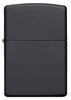 Frontansicht Zippo Feuerzeug Media Chrome Black Matte