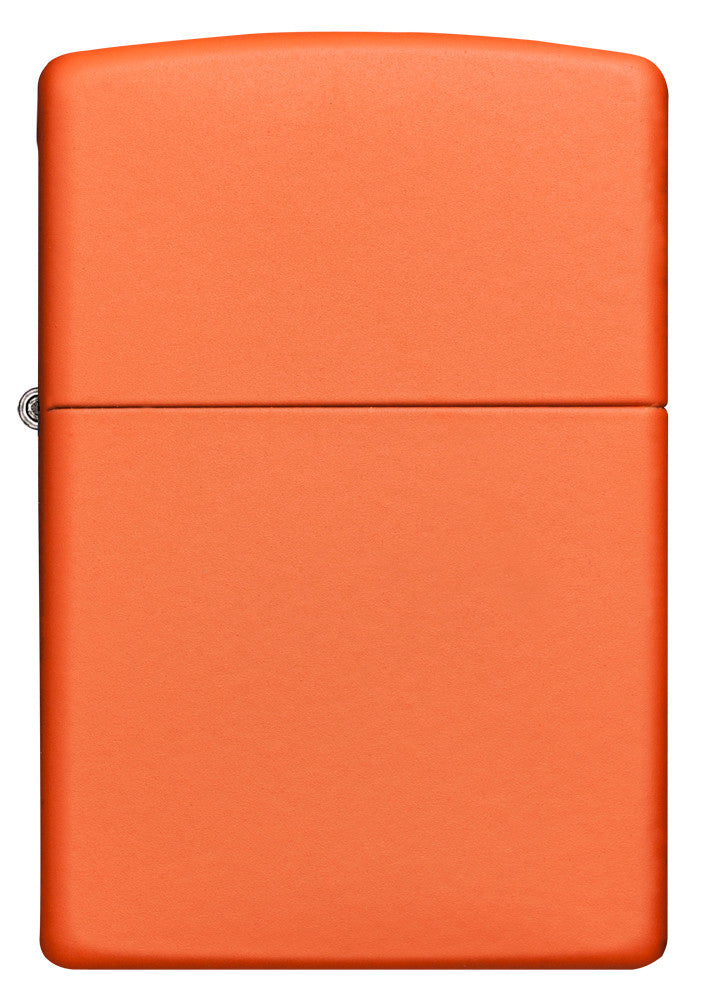 Frontansicht Zippo Feuerzeug Orange Matt Basismodell