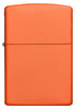 Frontansicht Zippo Feuerzeug Orange Matt Basismodell