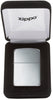 Zippo Feuerzeug 1941 Replica aus Sterlingsilber Frontansicht in hochglanz polierter Silber Optik in edler Geschenkverpackung