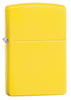 Frontansicht 3/4 Winkel Zippo Feuerzeug Basis Modell Zitronengelb
