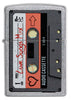 Zippo Feuerzeug Frontansicht Kassetten Mixtape mit Aufschrift Love Songs Mix und Herz