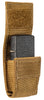 Seitenansicht Zippo Feuerzeugtasche in beige mit Black Crackle Feuerzeug