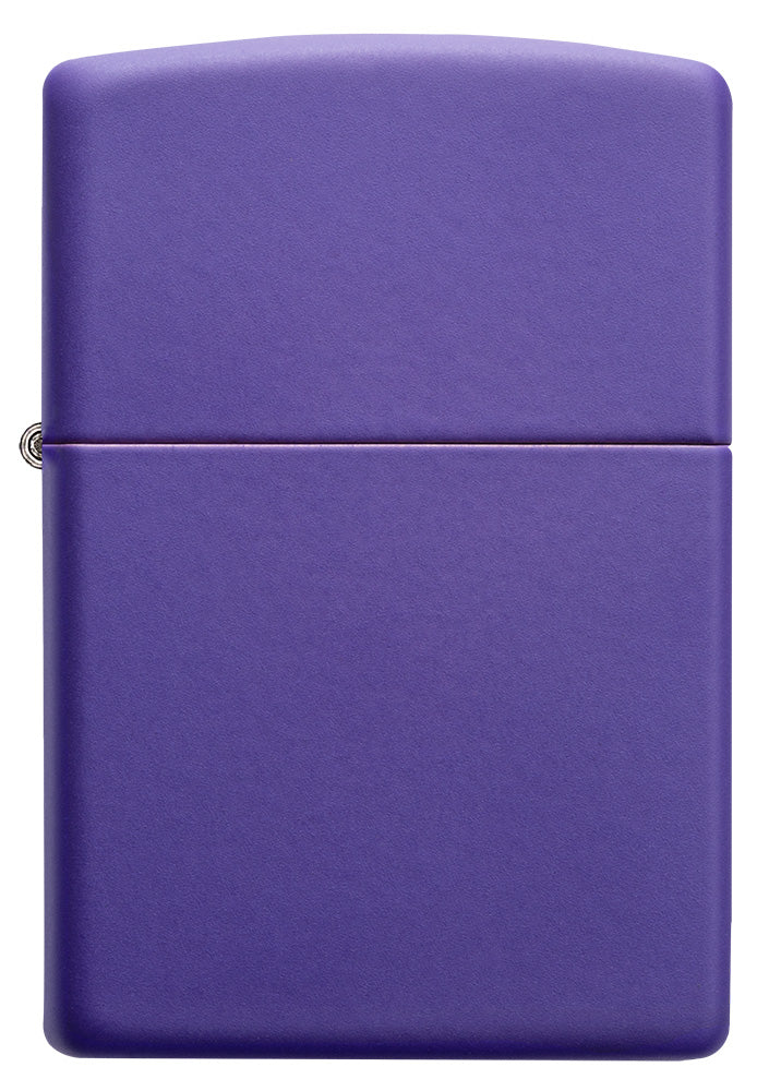 Frontansicht Zippo Feuerzeug Basismodell violett matt