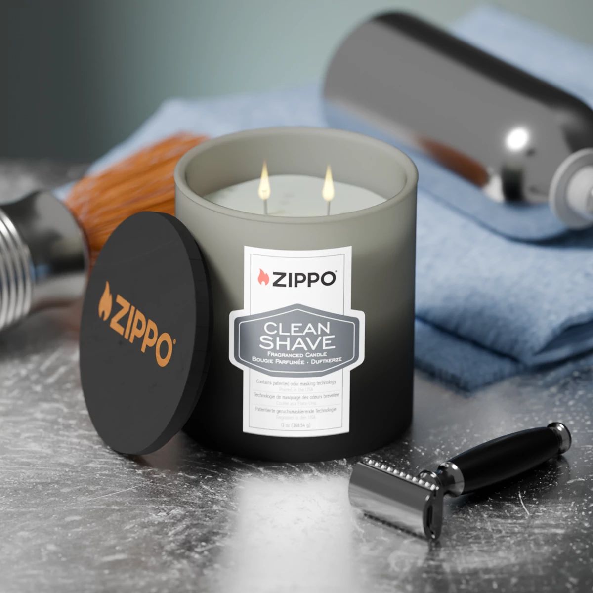 Zippo Odor-Masking Candle Clean Shave